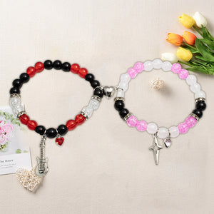 Beaded magnetic bracelet