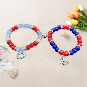 Beaded magnetic bracelet
