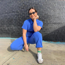 Load image into Gallery viewer, Cropped Utility Jumpsuit