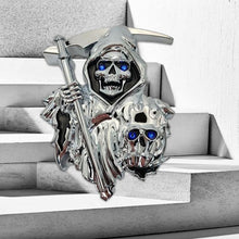 Load image into Gallery viewer, Grim Reaper 3D Peel and Stick Car Decal Emblem