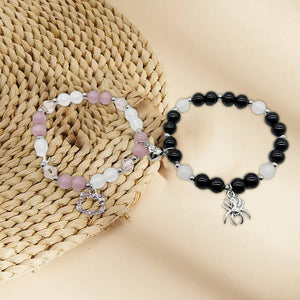Beaded magnetic bracelet