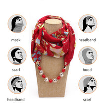 Load image into Gallery viewer, Beaded Pendant Scarf
