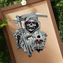 Load image into Gallery viewer, Grim Reaper 3D Peel and Stick Car Decal Emblem