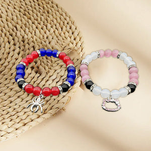 Beaded magnetic bracelet