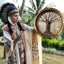 Load image into Gallery viewer, Shamanic Drum &#39;Tree of Life&#39; Instrumental Ornament