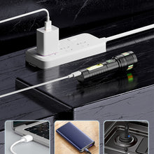 Load image into Gallery viewer, Rechargeable Super-Bright LED Flashlight