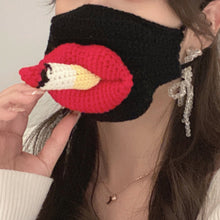 Load image into Gallery viewer, Sausage Mouth Hand Knitted Mask