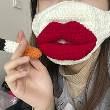 Load image into Gallery viewer, Sausage Mouth Hand Knitted Mask