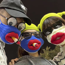 Load image into Gallery viewer, Sausage Mouth Hand Knitted Mask