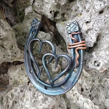 Load image into Gallery viewer, Forged Handmade Horseshoe-Iron