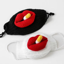 Load image into Gallery viewer, Sausage Mouth Hand Knitted Mask