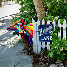 Load image into Gallery viewer, Artistic Cow Garden Ornament