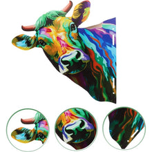 Load image into Gallery viewer, Artistic Cow Garden Ornament