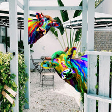 Load image into Gallery viewer, Artistic Cow Garden Ornament