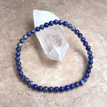 Load image into Gallery viewer, Naturlig Lapis Lazuli Stone Beaded armbånd