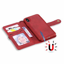 Load image into Gallery viewer, 4 in 1 Deluxe Flip iPhone Case