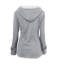 Load image into Gallery viewer, Long Wool Blended Hooded Pea Coat