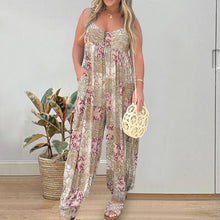 Load image into Gallery viewer, Patchwork Print Loose Jumpsuit