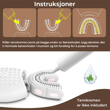 Load image into Gallery viewer, U-formet elektrisk tannbørste