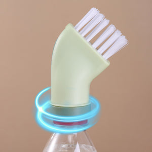Multi-use Cleaning Brush Can Be Connected To Mineral Water Bottle