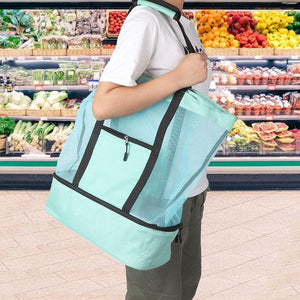 2-in-1 Portable Mesh Detachable Tote Bag