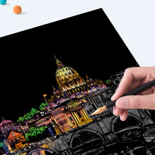 Load image into Gallery viewer, Scratch Art Book For Adults -Colorful City Series