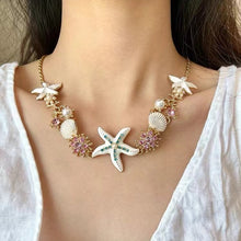 Load image into Gallery viewer, Shell Starfish Pearl Necklace
