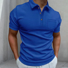 Load image into Gallery viewer, Men&#39;s Waffle Polo Shirt