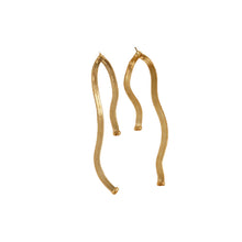 Load image into Gallery viewer, Snake Chain Drop Earrings