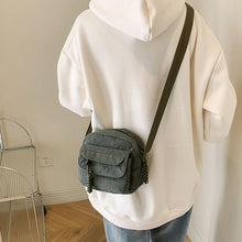 Load image into Gallery viewer, Women's Corduroy Shoulder Bag with Zipper