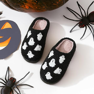 Plysjtøfler for Halloween spøkelse