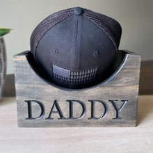 Load image into Gallery viewer, Dad Wooden Hat Holder