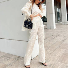 Load image into Gallery viewer, Women&#39;s Leopard Print Two Piece Set