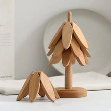 Load image into Gallery viewer, Wooden Leaves Design Coaster