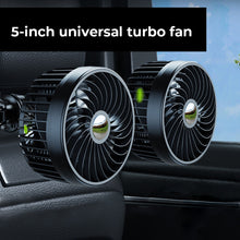 Load image into Gallery viewer, Dual Head Mini Usb Car Fan