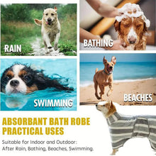 Load image into Gallery viewer, Striped Pattern Pet Bath Towel