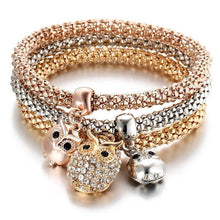 Load image into Gallery viewer, Charm Rhinestone Popcorn Bracelet