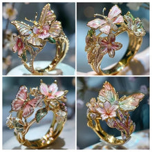 Load image into Gallery viewer, Butterfly Flower Ring