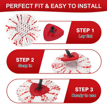Load image into Gallery viewer, Microfiber Spin Mop Head