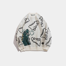 Load image into Gallery viewer, Little Dinosaur Loose Casual Sweater