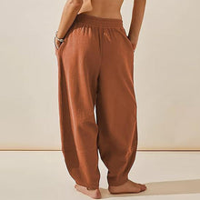 Load image into Gallery viewer, Løse joggebukser med strikk ved anklene