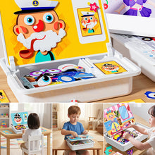 Load image into Gallery viewer, Magnetisk puslespill med byggeklosser for læring