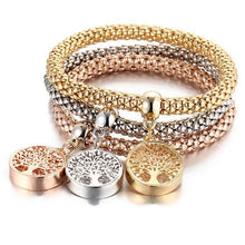 Load image into Gallery viewer, Charm Rhinestone Popcorn Bracelet