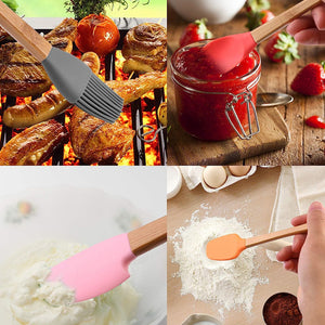 Silicone Spatula With Wooden