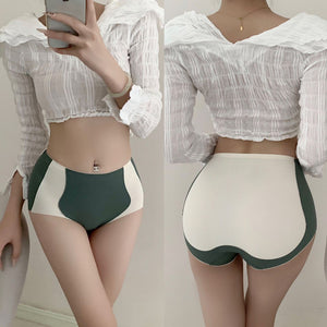 Hip Lifting Color Panel Panties