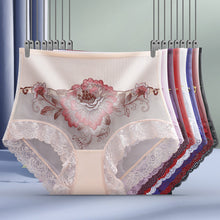 Load image into Gallery viewer, High Waist Lace Embroidered Panties