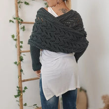 Load image into Gallery viewer, Knitted Cable Wrap For Women