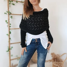 Load image into Gallery viewer, Knitted Cable Wrap For Women