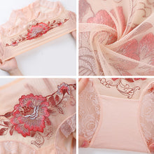 Load image into Gallery viewer, High Waist Lace Embroidered Panties
