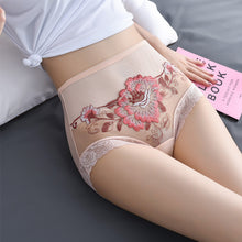 Load image into Gallery viewer, High Waist Lace Embroidered Panties